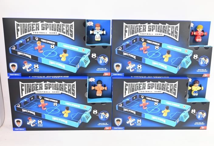 Finger spinners table football with a small playing field