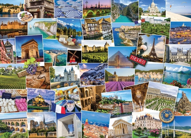 Puzzle Globetrotter - France 1000 pieces by Eurographics