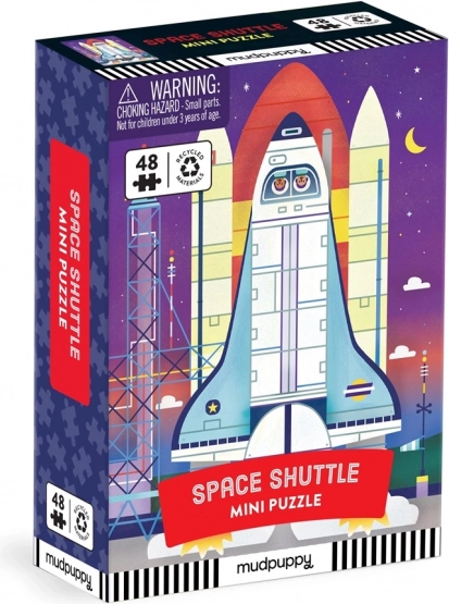 Mini puzzel spaceshuttle - 48 stukjes
