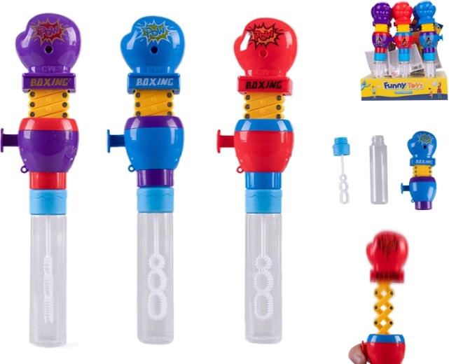 Bulleur avec gant de boxe à remontoir pour enfants