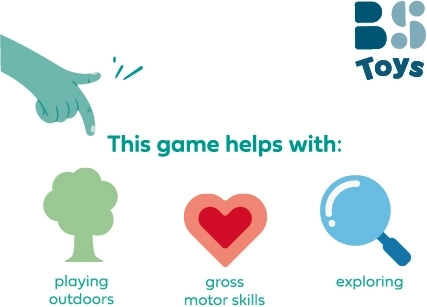 Boomerang en bois pour enfants 40 × 20 cm