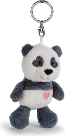Plush panda keychain with heart 10 cm NICI