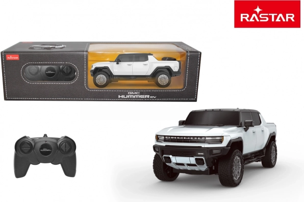 Voiture RC GMC Hummer EV 1:26 blanche – Rastar 2,4 GHz