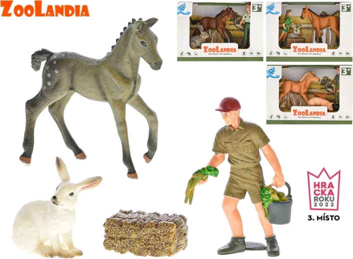 Zoolandia boerderij – set met dieren en accessoires (4 soorten) in doosje