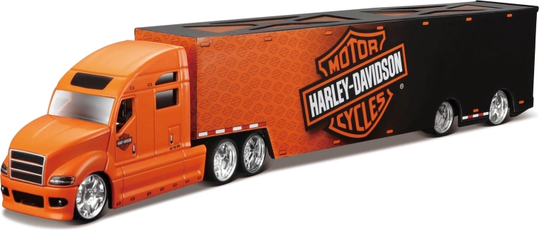 Maisto Harley-Davidson Hauler Black and Orange 1:64
