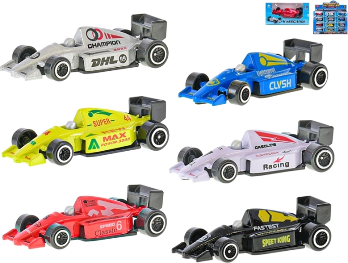 Formule en métal 1:64 à roue libre 7,5 cm