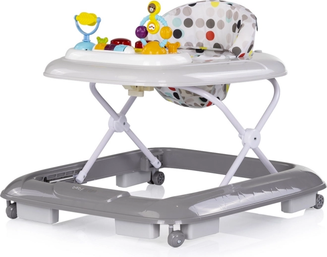Interactive Baby Walker Baby Steps Grey CHIPOLINO