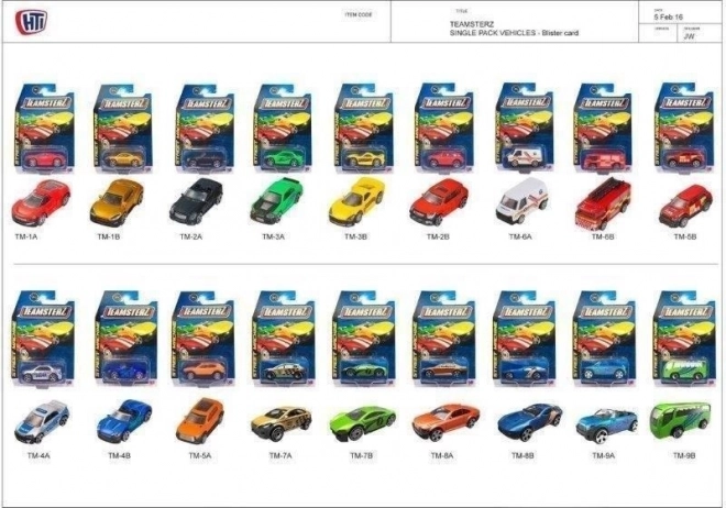 Teamsterz metalen autootjes