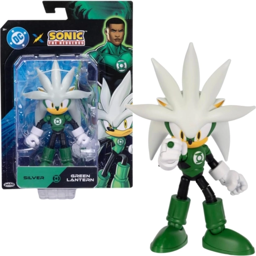 Sonic the Hedgehog Figure – Silver as Green Lantern, 14 cm