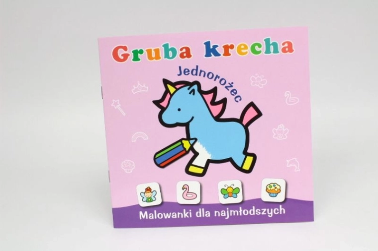 Trait épais licorne – coloriages avec autocollants