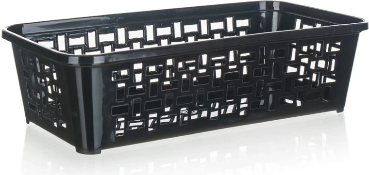 Panier organisateur en plastique 19 × 9,7 × 5 cm, assortiment de couleurs