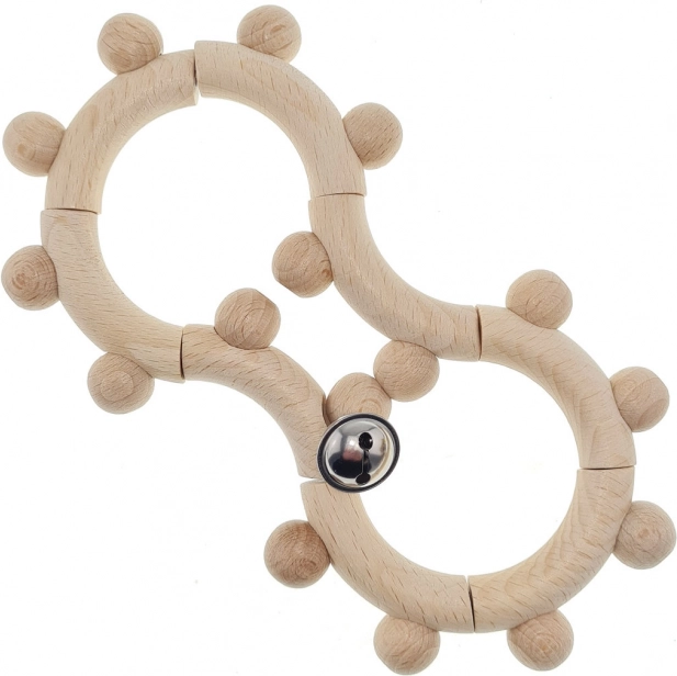 Wooden Rattle with Bell