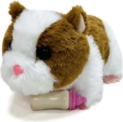 Hamster en peluche interactif avec biberon