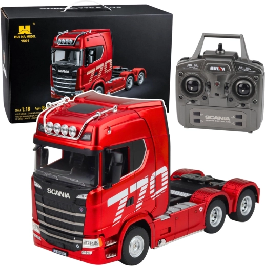 Racetrekker SCANIA RC Huina 1:18 – rood