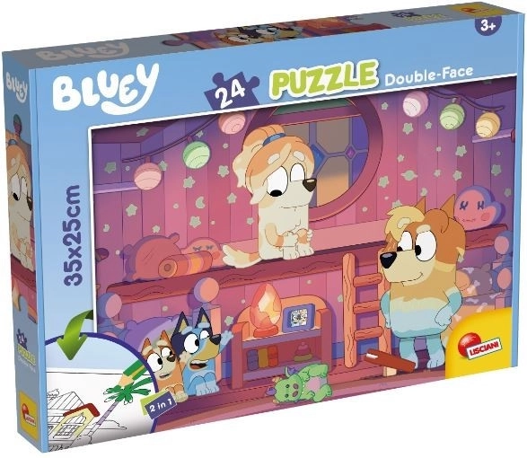 Double-sided puzzle 24 pieces Bluey