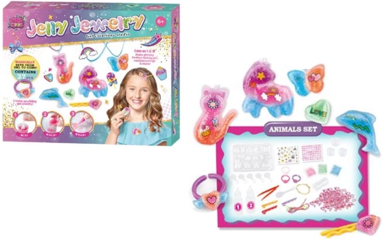 Creative kit for making gel pendants and jewelry