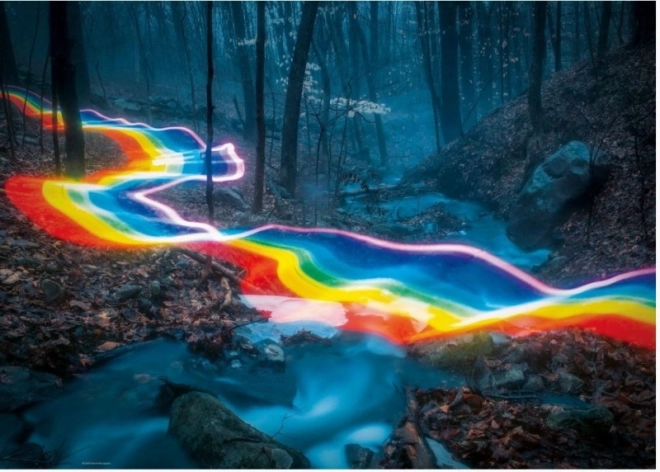 Puzzle 1000 pieces Magical Forest, Rainbow Path