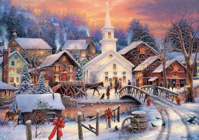1000-piece Puzzle White Christmas