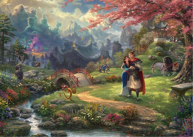 Puzzle SCHMIDT Mulan – Flowers of Love, 1000 pieces