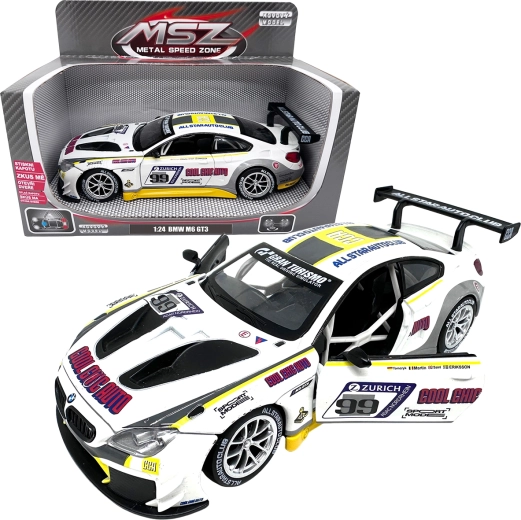 Metallmodell Rennwagen 1:24 BMW M6 GT3 weiß
