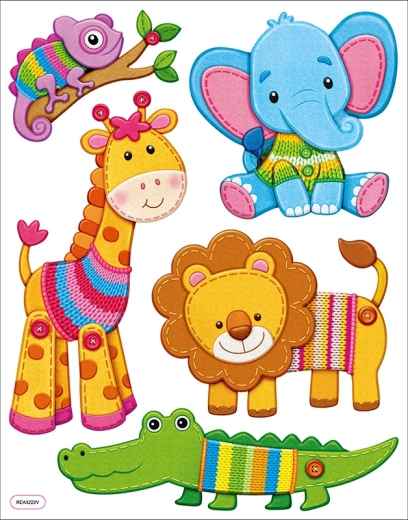 Decoratieve muurstickers Dieren voor de kinderkamer