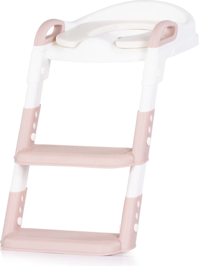 Children’s toilet seat with steps Chipolino Kiddy Pink