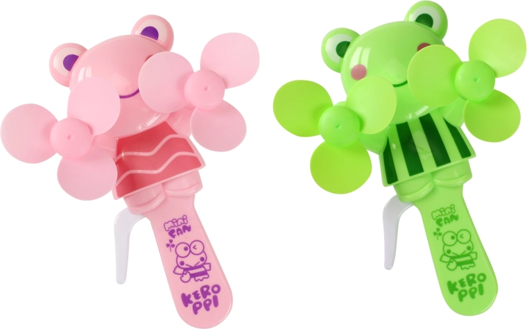 Handmatige mini-ventilator KEROPPI – kikkerdesign voor kinderen