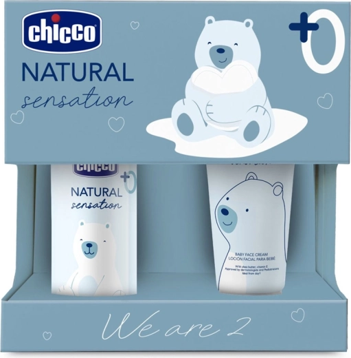 Chicco gift cosmetic set Natural Sensation We Are Two, from birth
