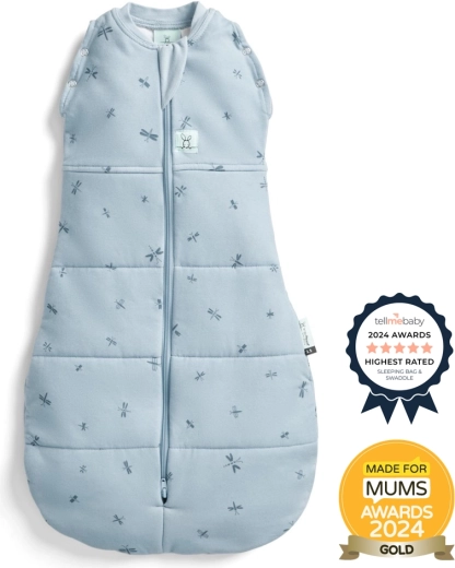 Ergopouch swaddle and sleeping bag 2-in-1 Cocoon Dragonflies 2.5 TOG (3–6 months, 6–8 kg)