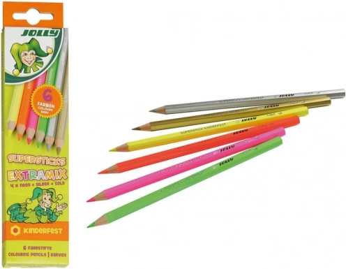 Crayons de couleur Extramix - Néon et Métallique