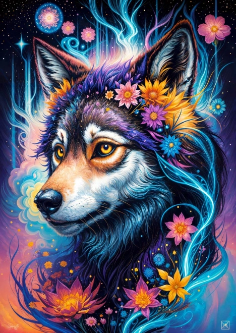 Enjoy Puzzle Magical Wolf Portrait 1000 Pieces