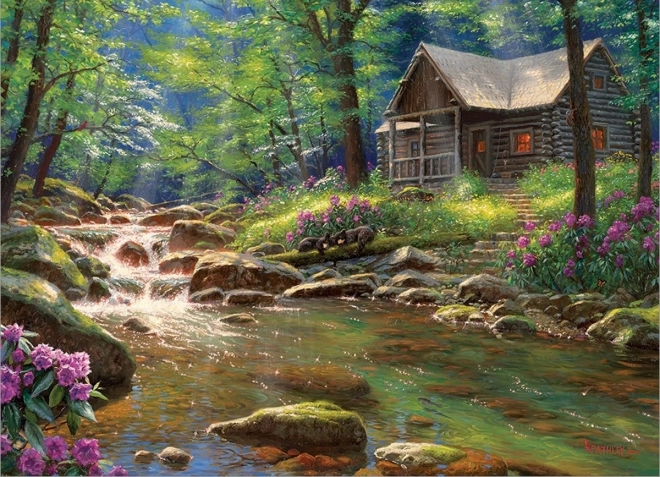 Puzzle COBBLE HILL Fishing Cabin 1000 pieces