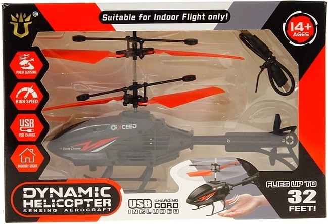 Hélicoptère USB interactif contrôlé à la main