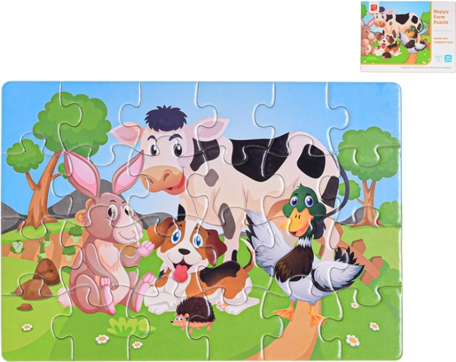 Kinderpuzzel dieren 24 stukjes
