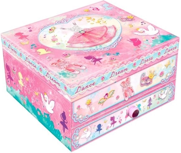 Musical Jewelry Box with Drawer – Little Dress