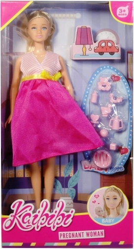 Pregnant doll with newborn and accessories