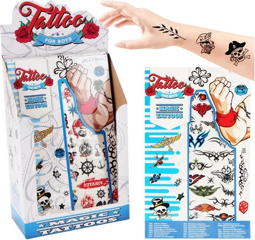 Kids' tattoos for boys – set of 80 pcs