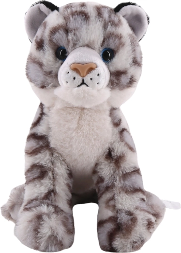 Plush snow leopard – sitting 22 cm