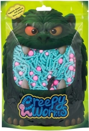 STNUX Creepy Worms sensory worms pink-blue