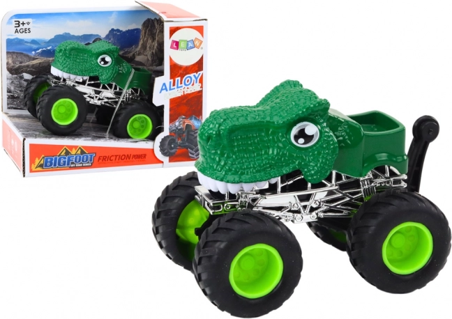 Voiture tout-terrain dinosaure avec grandes roues en caoutchouc – Vert