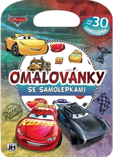Kleurboek met stickers Auto’s