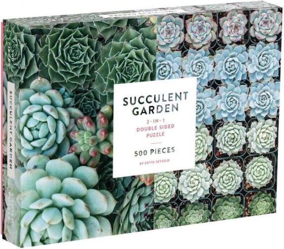 Double-Sided Puzzle Succulents 500 Pieces GALISON