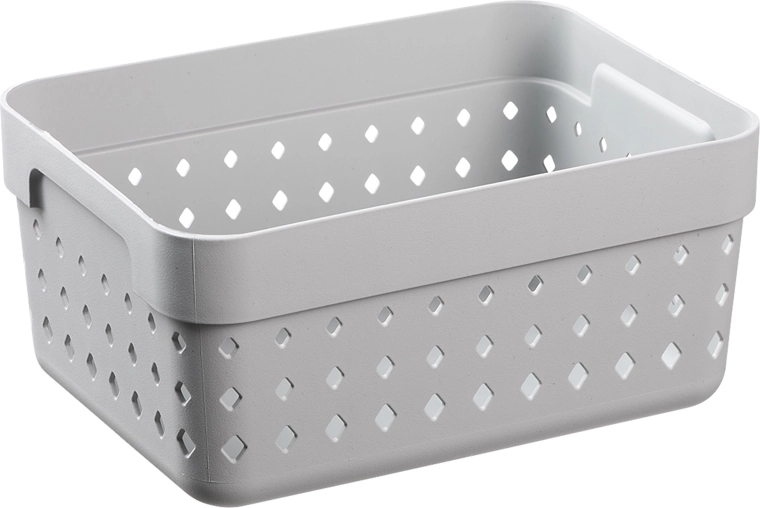 Seoul storage basket from recycled plastic 15.8 × 11.8 × 7.3 cm, grey