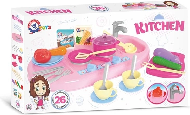 Set de cuisine pour enfants avec vaisselle et accessoires