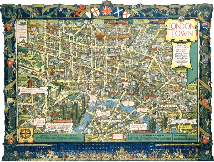 London Puzzle from Southern Railway, 1000 pieces