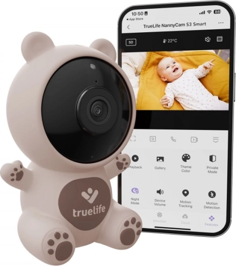 Smart Baby Monitor TrueLife NannyCam S3 Smart with Full HD and Night Vision