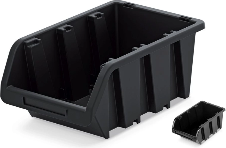 Plastic storage box TRUCK 230 × 160 × 120 mm, black