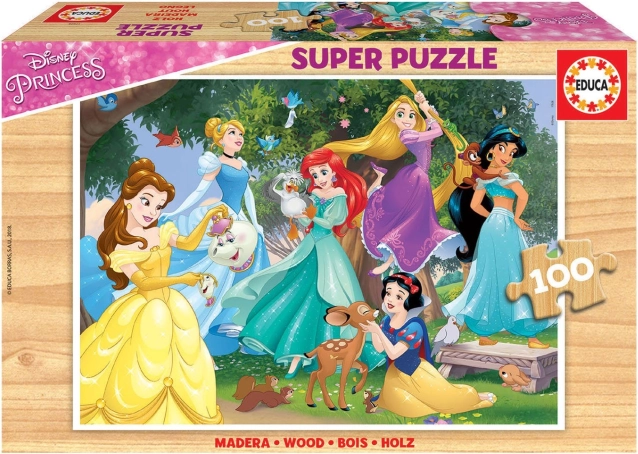 Puzzle en bois DISNEY Princesses 100 pièces EDUCA