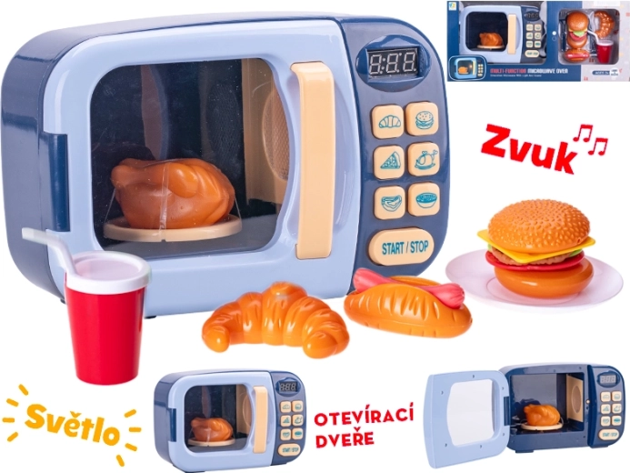 Kindermikrowelle mit Licht- und Soundeffekten – Blau