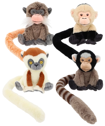 Plush Monkey with Tail 18 cm